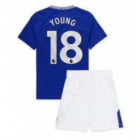 Everton Ashley Young #18 Hemmatröja Barn 2024-25 Kortärmad (+ Korta byxor)